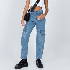 Princess Polly The Stacey Denim Blue